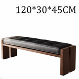 Modern Solid Wood Cushioned Dining Bench