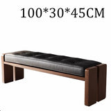 Modern Solid Wood Cushioned Dining Bench