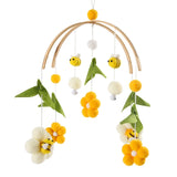 Baby Wooden Rabbit Crib Mobile Hanging Toy