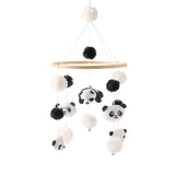 Baby Wooden Rabbit Crib Mobile Hanging Toy