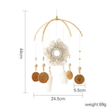 Baby Wooden Rabbit Crib Mobile Hanging Toy