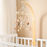 Baby Wooden Rabbit Crib Mobile Hanging Toy
