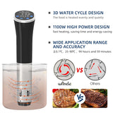 Wancle 1100W Sous Vide Cooker with LCD Display