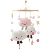 Baby Wooden Rabbit Crib Mobile Hanging Toy
