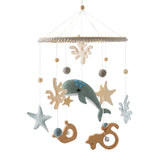 Baby Wooden Rabbit Crib Mobile Hanging Toy