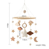 Baby Wooden Rabbit Crib Mobile Hanging Toy
