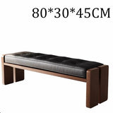 Modern Solid Wood Cushioned Dining Bench
