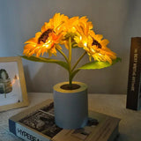 3-Pack Rechargeable LED Sunflower Night Lights