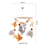 Baby Wooden Rabbit Crib Mobile Hanging Toy